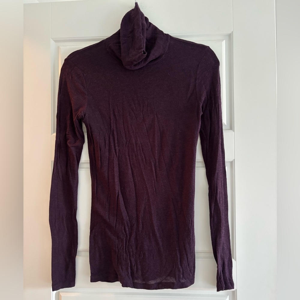 Wilfred Purple Turtleneck Sweater